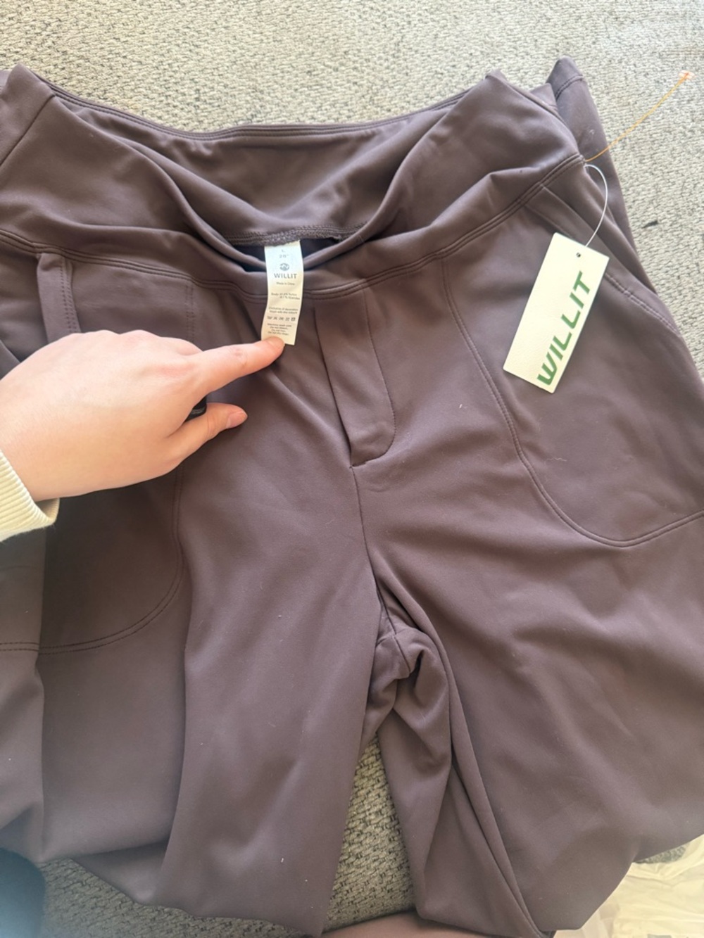 WILLIT Brown Activewear Leggings Flares